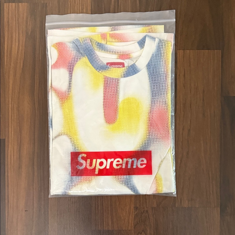 Supreme Red and Yellow Graphic Tee